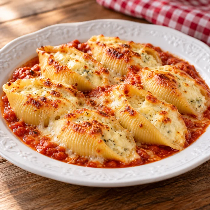 Conchiglione quatro queijos