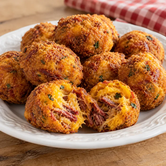 Bolinho de abóbora com carne seca