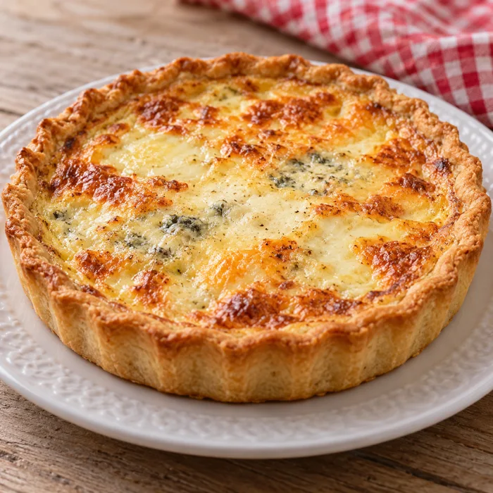 Quiche quatro queijos