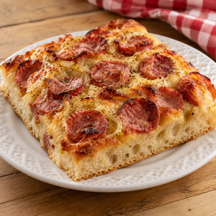 Focaccia de calabresa