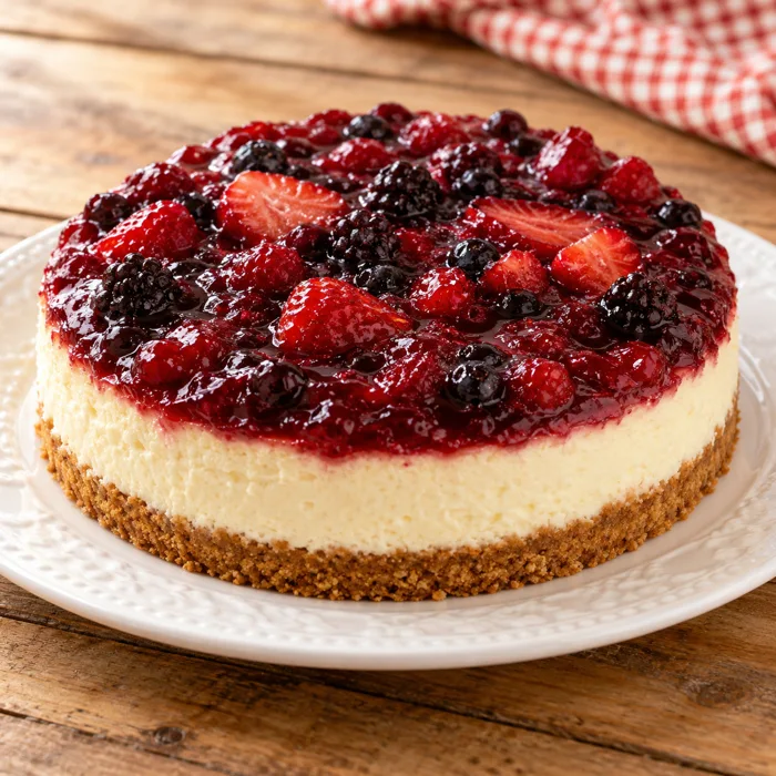 Cheesecake de frutas vermelhas