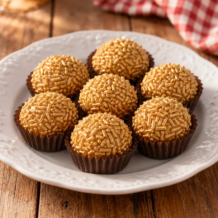 Brigadeiro dourado